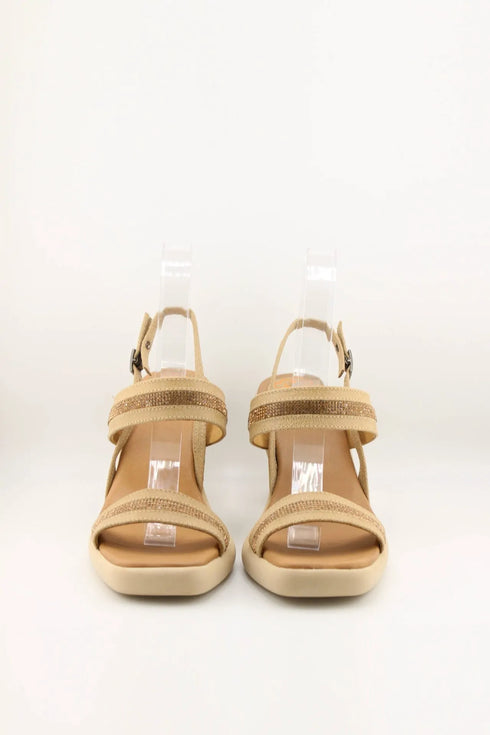Porronet Square Toe Strappy Rhinestone Sandals